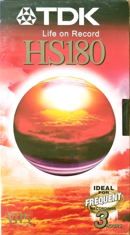 VHS, Video Home System TDK HS 180 Type I Normal Worldwide