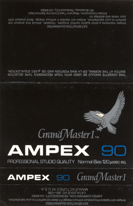 Compact Cassette Ampex Grand Master 90 Type I Normal 1980 USA