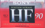 Compact Cassette Sony HF 90 Type I Normal 1996 Europe
