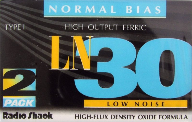 2 pack Radio Shack LN 30 Type I Normal 1995 USA