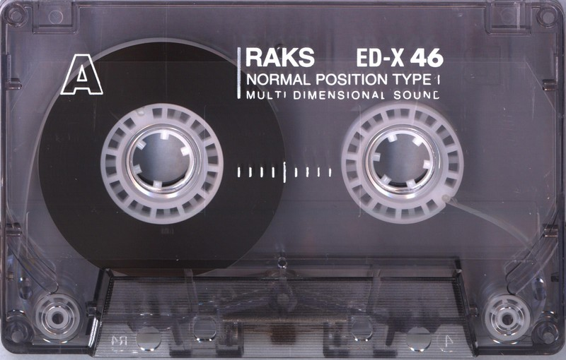 Compact Cassette RAKS ED-X 46 Type I Normal 1990 Europe