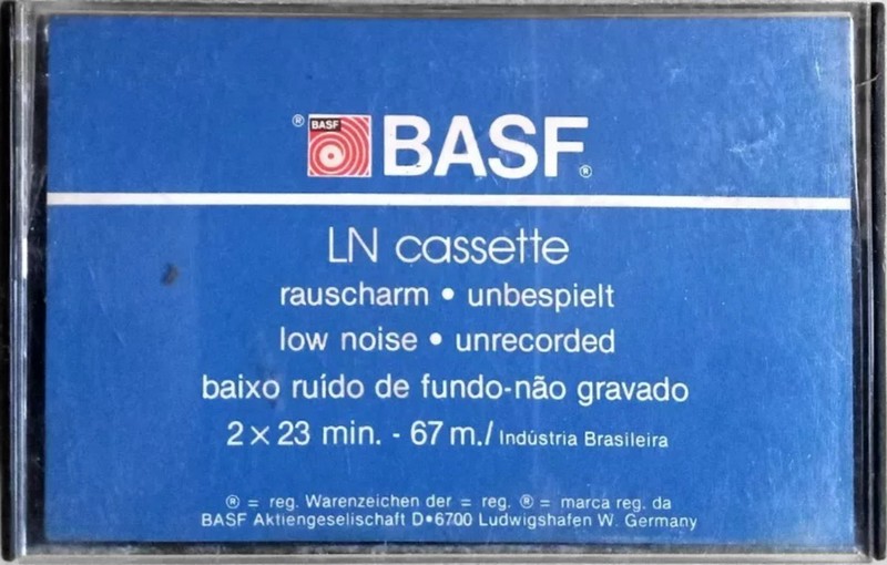 Compact Cassette BASF LN 46 Type I Normal 1975 Brazil