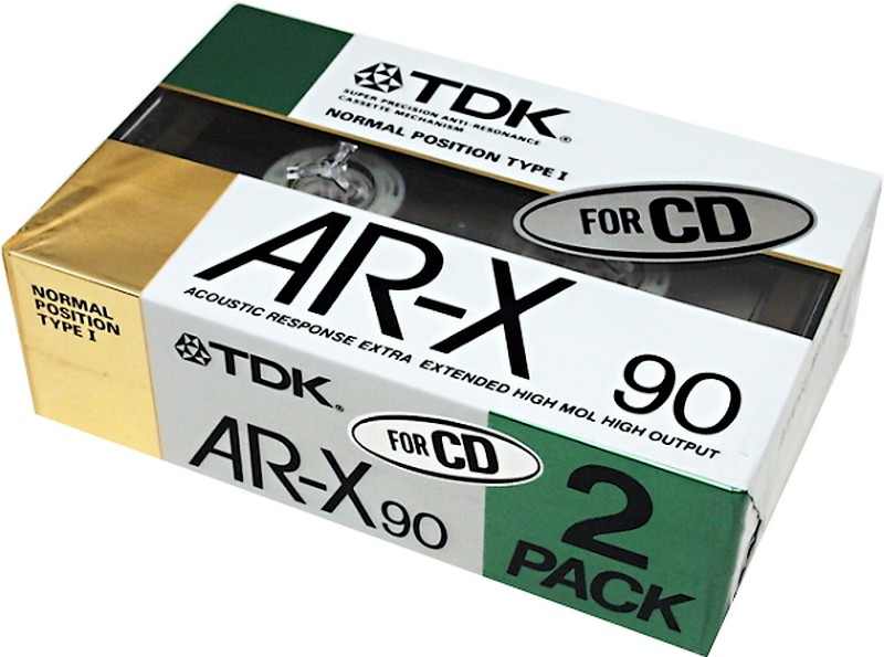 2 pack TDK AR-X 90 "AR-X90X2G" Type I Normal 1988 Japan