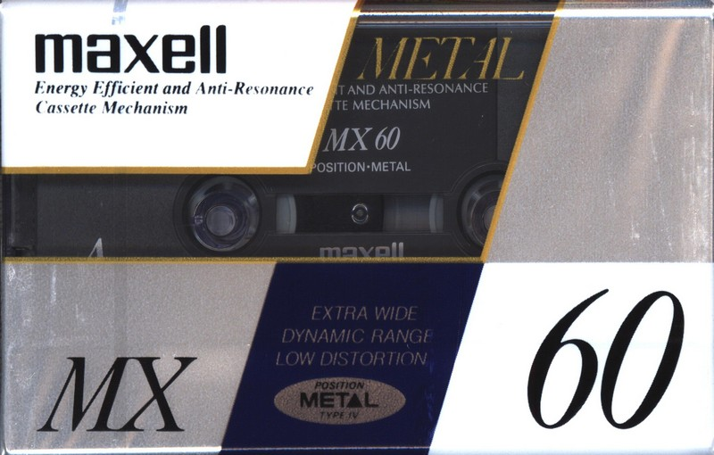Compact Cassette Maxell MX 60 Type IV Metal 1994 Europe