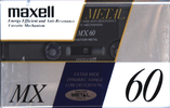 Compact Cassette Maxell MX 60 Type IV Metal 1994 Europe