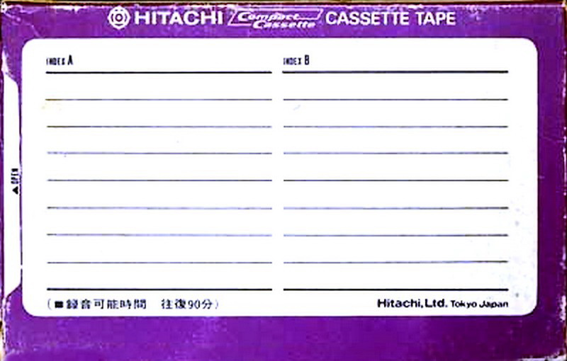 Compact Cassette Hitachi 90 Type I Normal 1971 Japan