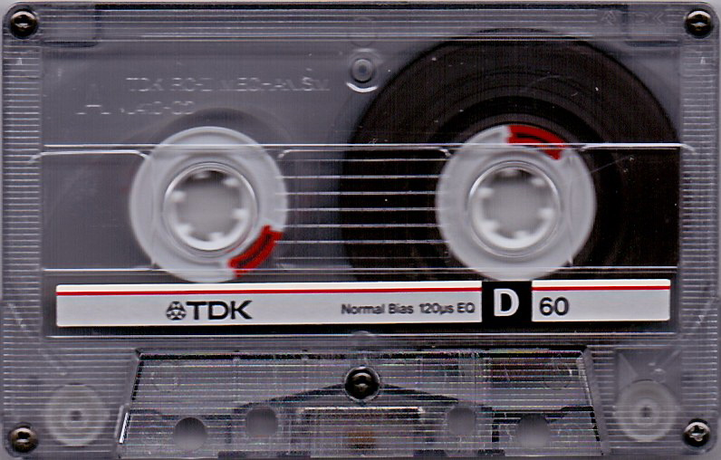 Compact Cassette TDK D 60 Type I Normal 1985 Australia, Europe