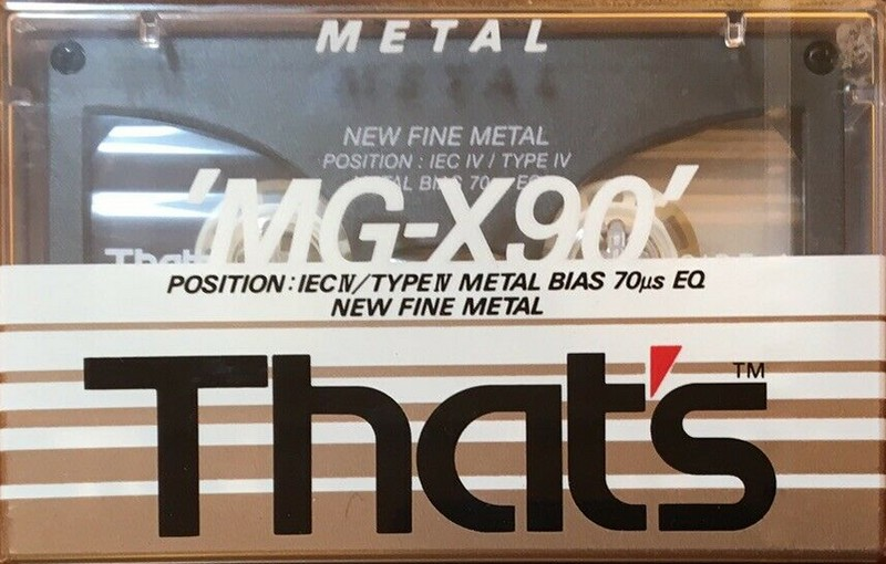 Compact Cassette Thats MG-X 90 Type IV Metal 1990 Europe