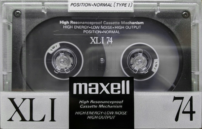 Compact Cassette Maxell XLI 74 Type I Normal 1988 Japan