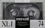 Compact Cassette Maxell XLI 74 Type I Normal 1988 Japan