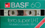 Compact Cassette BASF Ferro Super LH I 60 Type I Normal 1981 Europe