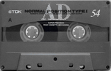 Compact Cassette TDK AD 54 "AD-54F" Type I Normal 1994 Japan