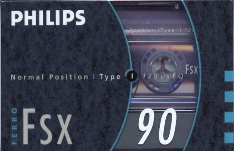 Compact Cassette Philips FSX 90 Type I Normal 1990 Europe