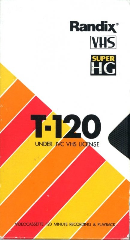 VHS, Video Home System Randix Super HG 120 Type I Normal USA