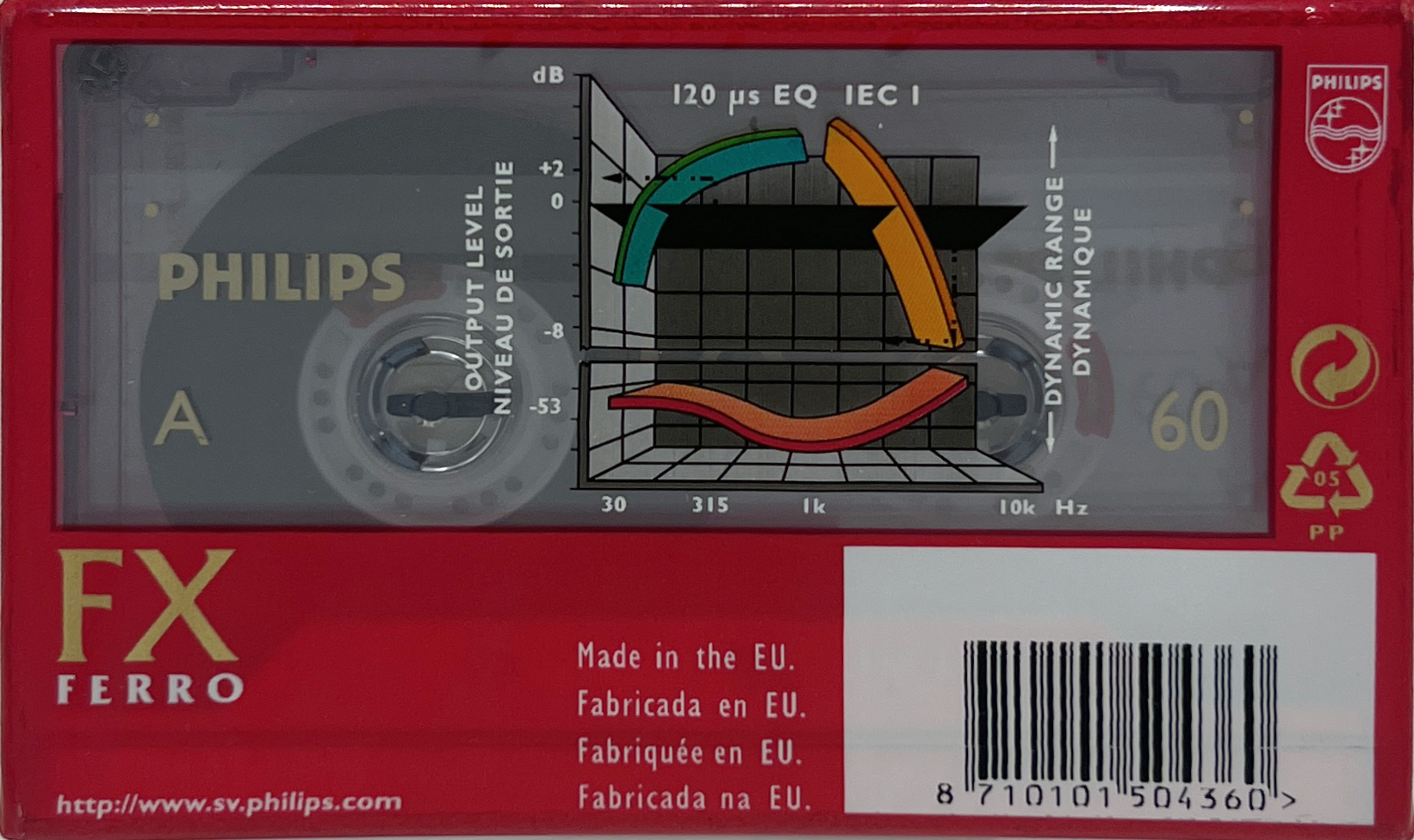 Compact Cassette Philips FX  Ferro 60 Type I Normal 1998 Europe