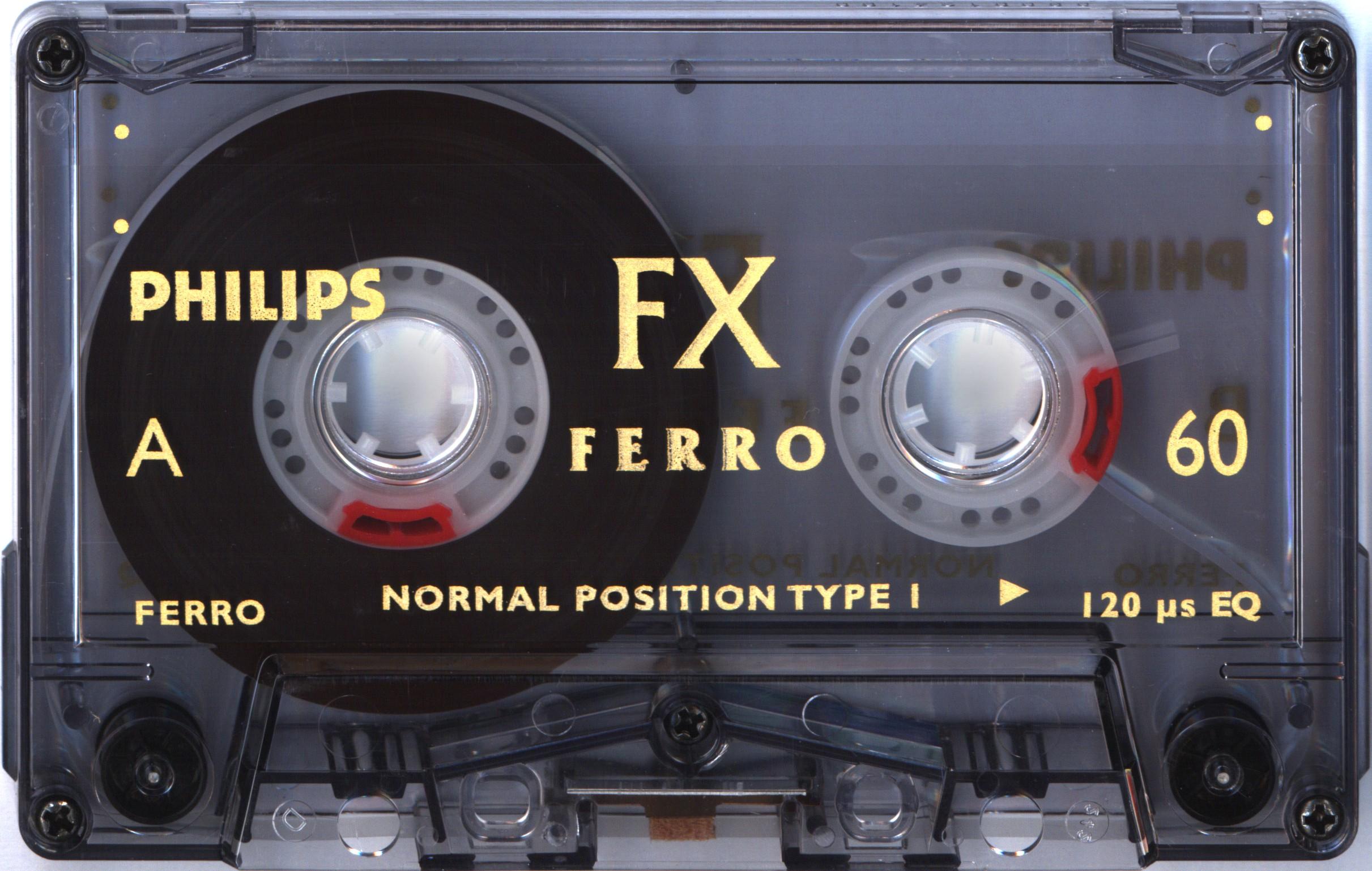 Compact Cassette Philips FX  Ferro 60 Type I Normal 1998 Europe
