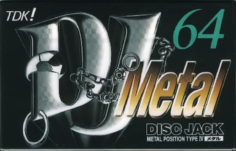 Compact Cassette TDK DJ Metal Disc Jack 64 "DJM-64S" Type IV Metal 1997 Japan