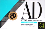 Compact Cassette TDK AD 54 "AD-54M" Type I Normal 1990 Japan