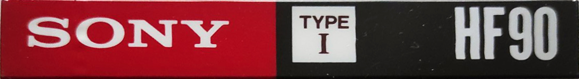 Compact Cassette Sony HF 90 Type I Normal 1991 Japan