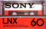 Compact Cassette Sony LNX 60 Type I Normal 1982 USA