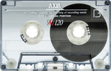 Compact Cassette AXIA A1 120 "A1S 120 Slim" Type I Normal 1991 Japan