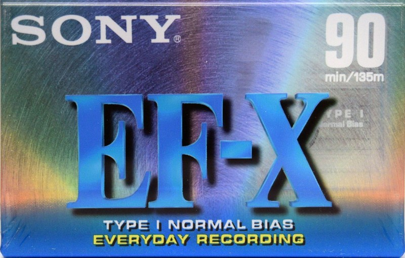 Compact Cassette Sony EF-X 90 Type I Normal 1996 North America