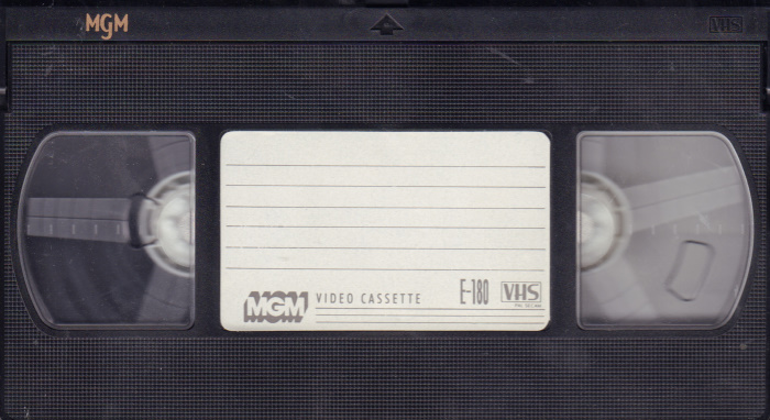 VHS, Video Home System Metro Goldwyn Mayer 180 Type I Normal 1984 UK