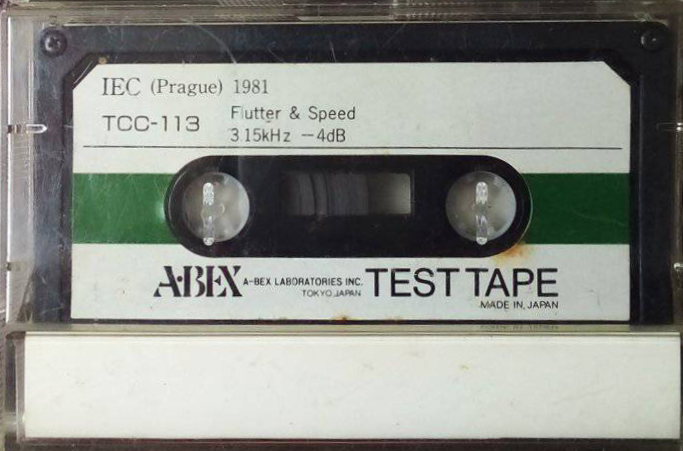 Compact Cassette A-Bex Test Cassette 1981 Japan