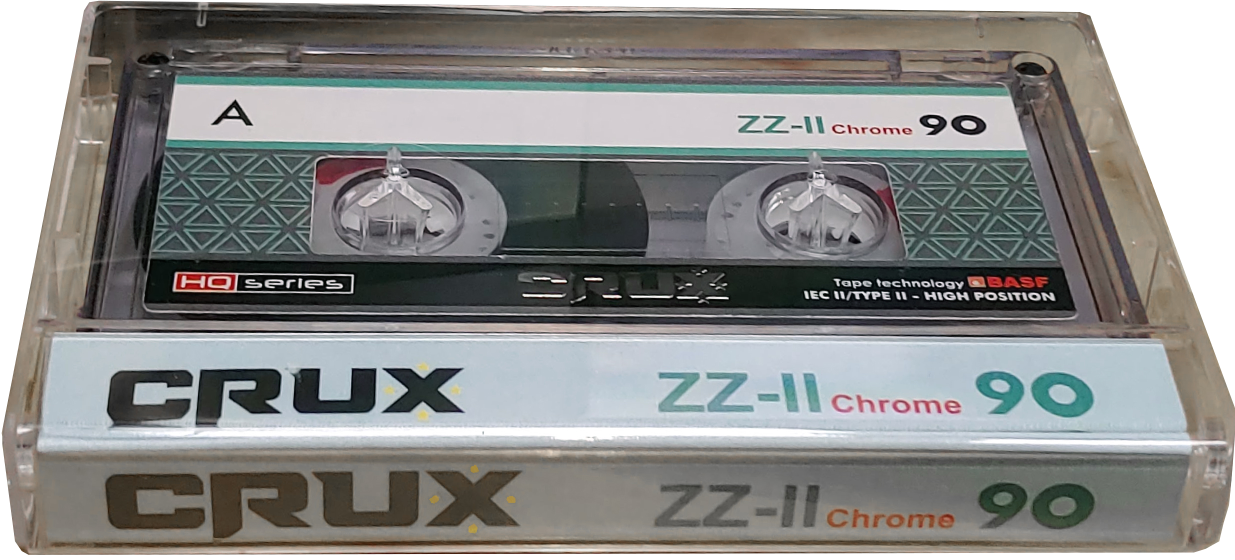 Compact Cassette CRUX ZZ 90 "HQ series" Type II Chrome 2025 Worldwide