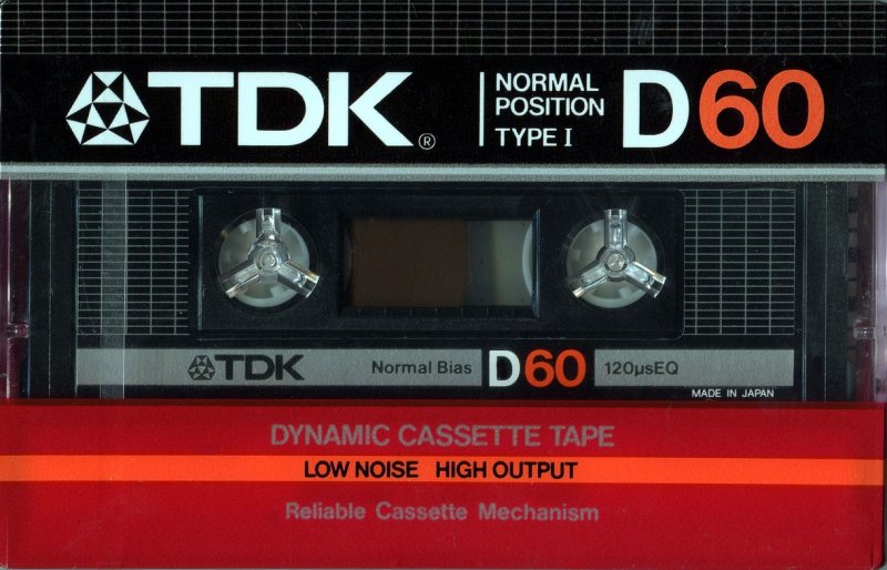Compact Cassette TDK D 60 Type I Normal 1984 Japan