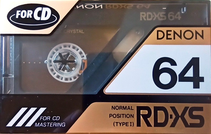 Compact Cassette Denon RD-XS 64 "RD-XS64P" Type I Normal 1990 Japan