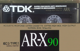 Compact Cassette TDK AR-X 90 Type I Normal 1988 Australia, Europe