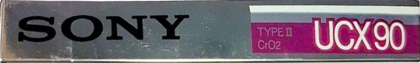 Compact Cassette Sony UCX 90 Type II Chrome 1985 Japan