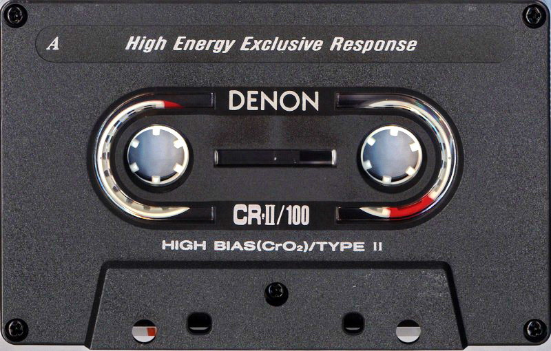 Compact Cassette Denon CR-II 100 "CR-2 100E" Type II Chrome 1994 North America
