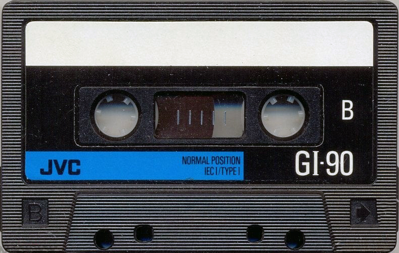 Compact Cassette JVC GI 90 "G1-90SG" Type I Normal 1990 North America