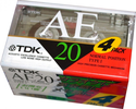 4 pack TDK AE 20 "AE-20X4R" Type I Normal 1994 Japan