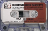 Compact Cassette Sony 30 "CD-802" Demonstration Tape 1973 Japan