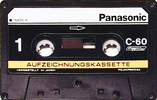 Compact Cassette Panasonic 1 "KX-C060" Endless Cassette Germany