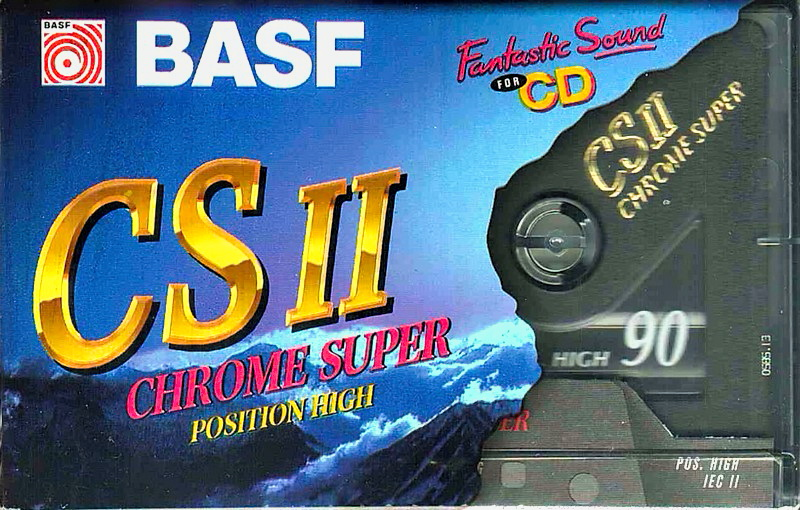 Compact Cassette BASF CS II Chrome Super 90 Type II Chrome 1995 Europe