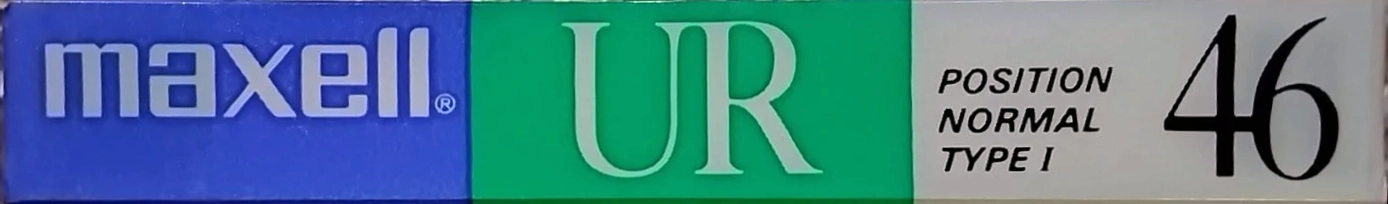 Compact Cassette Maxell UR 46 Type I Normal 1988 Japan