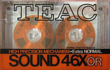 Compact Cassette Teac SOUND 46X 46 "46XOr" Type I Normal 1986 Japan