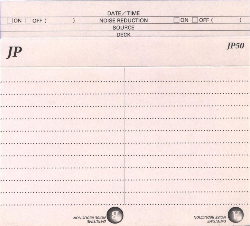 Compact Cassette Jusphoto JP 50 Type I Normal 1998 South Korea