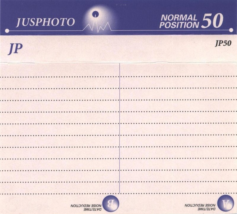 Compact Cassette Jusphoto JP 50 Type I Normal 1998 South Korea