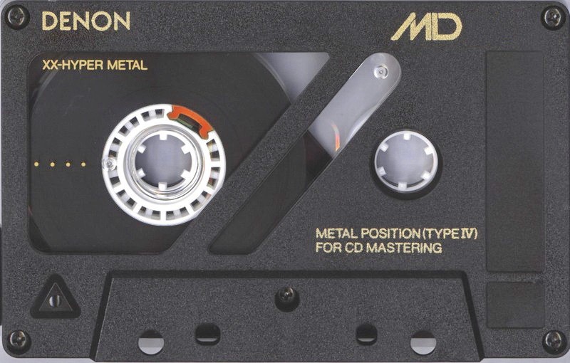 Compact Cassette Denon MD 74 "MD74P" Type IV Metal 1990 Japan