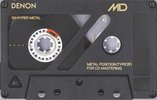 Compact Cassette Denon MD 74 "MD74P" Type IV Metal 1990 Japan