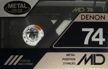 Compact Cassette Denon MD 74 "MD74P" Type IV Metal 1990 Japan