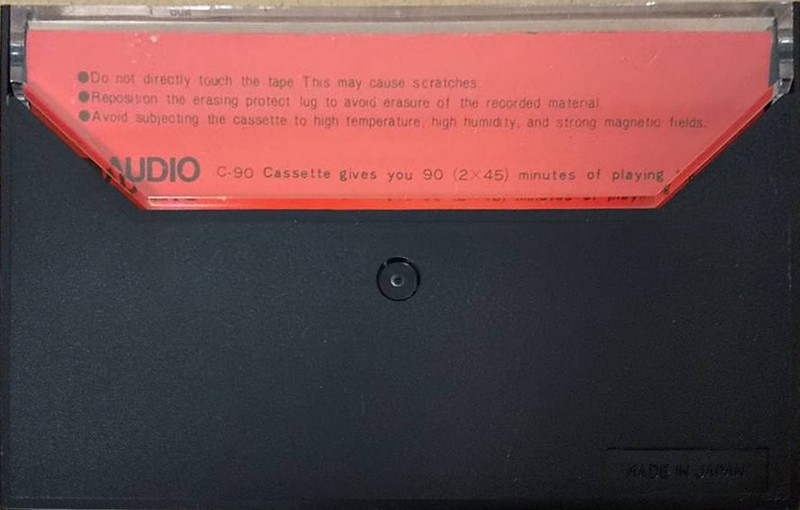 Compact Cassette Audio 90 Type I Normal 1978 Japan