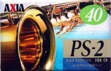 Compact Cassette AXIA PS-II / PS-2 40 "PS2H 40" Type II Chrome 1996 Japan