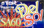 Compact Cassette TDK SA 60 "SA-60EBSOL Del Sol" Type II Chrome 1997 Worldwide