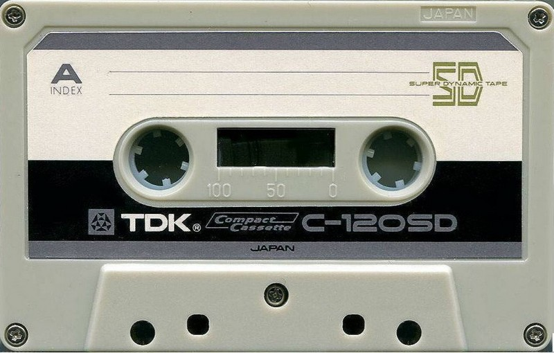 Compact Cassette TDK SD 120 "C-120SD" Type I Normal 1971 USA